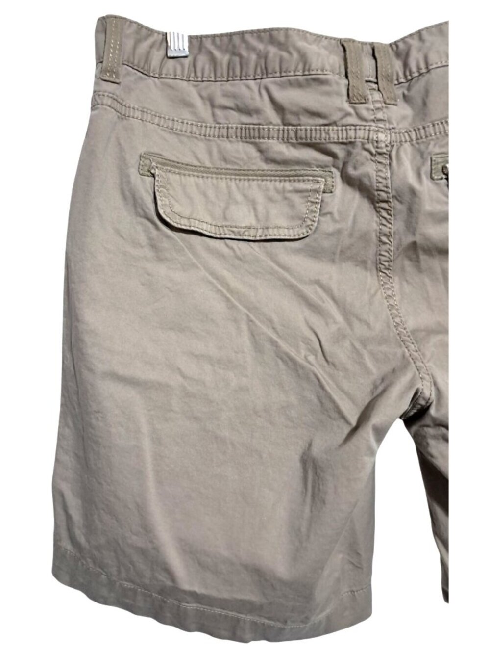 Calvin Klein Khaki Bermuda Shorts Womens Size 10 Cotton Blend Casual Stretch Com - Picture 7 of 9